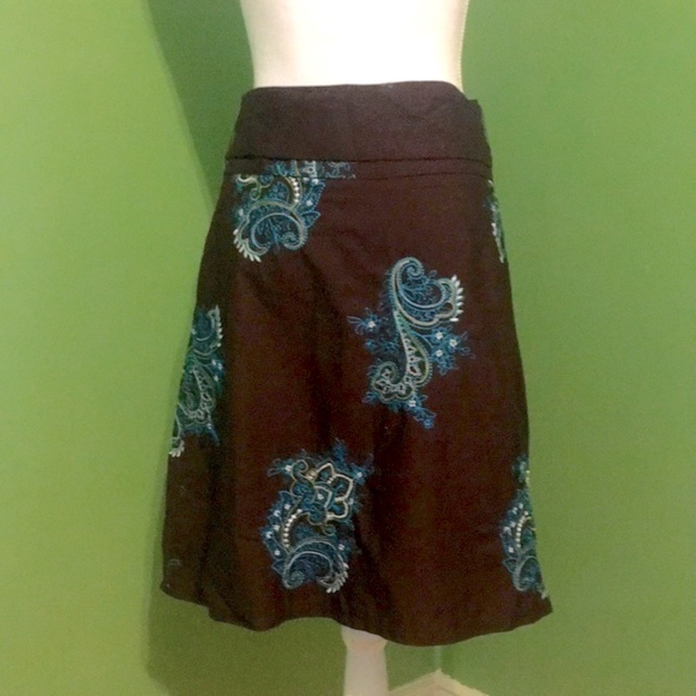 HEART SOUL brown cotton skirt with belt